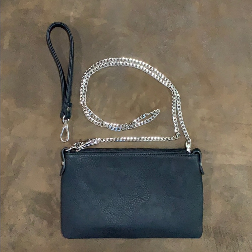 * Black wristlet/crossbody